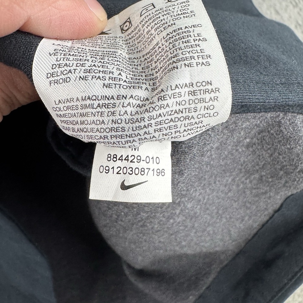 NIKE TECH FLEECE Black Long Water-repellent Wind‎ Proof JACKET 884429 Medium - Picture 6 of 12